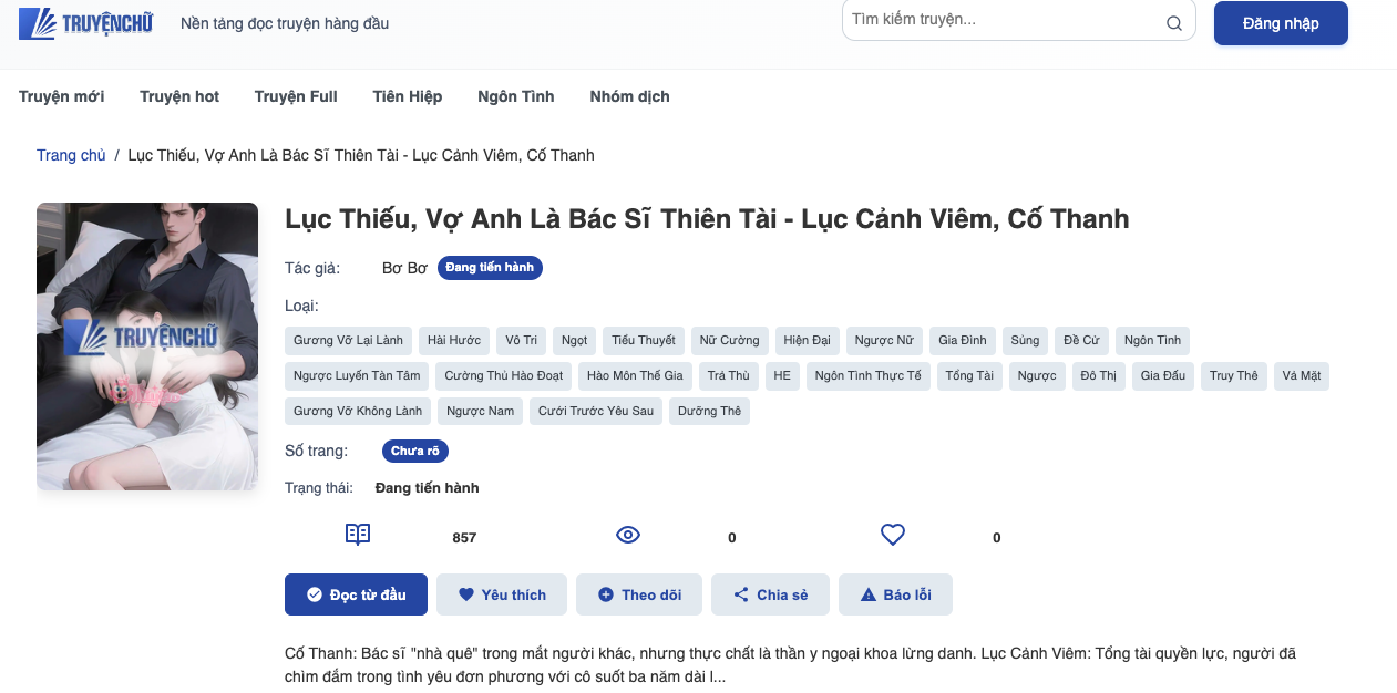 Lục Thiếu, Vợ Anh Là Bác Sĩ Thiên Tài