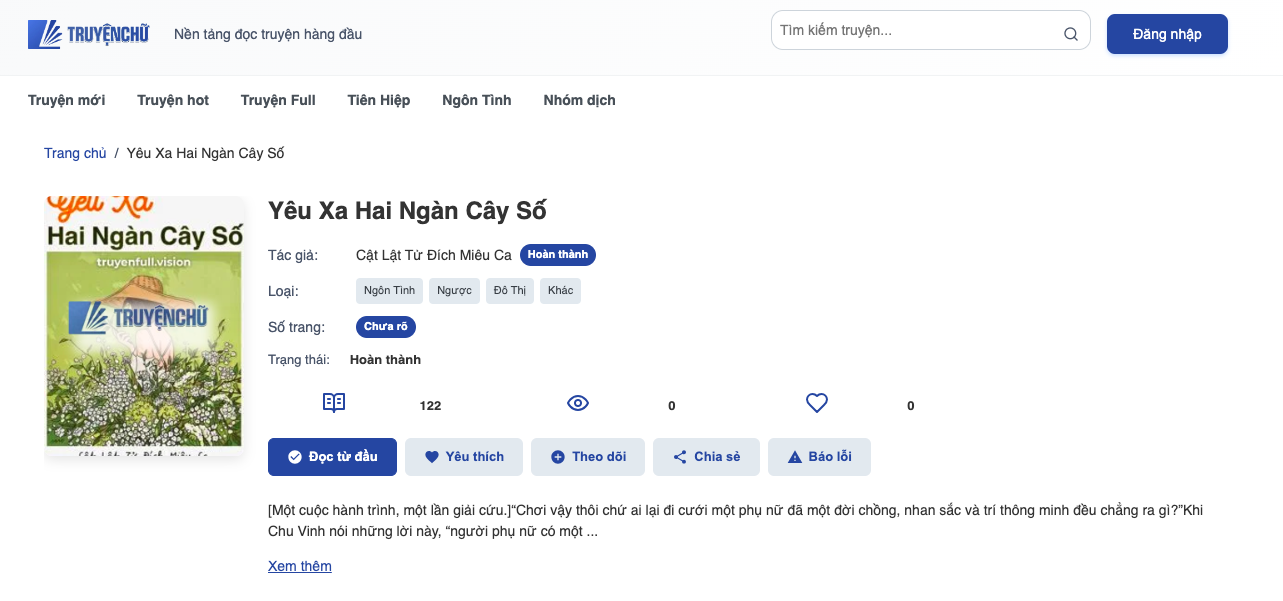 Yêu Xa Hai Ngàn Cây Số