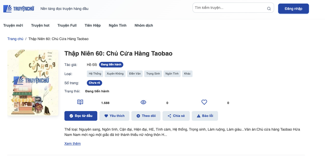 Thập Niên 60: Chủ Cửa Hàng Taobao